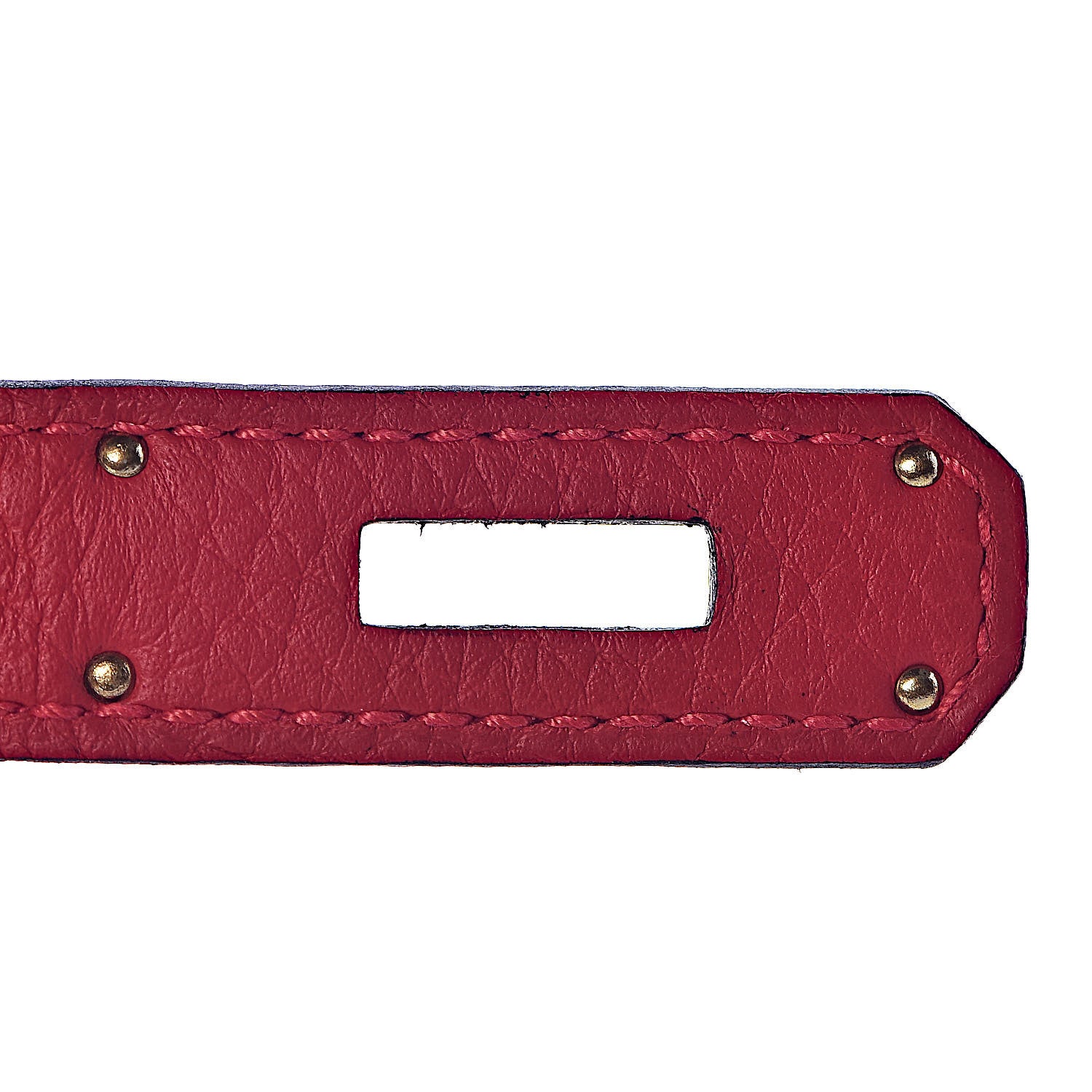 Hermes Taurillon Clemence Horseshoe Birkin 35 Rouge Casaque Black 13 of 40