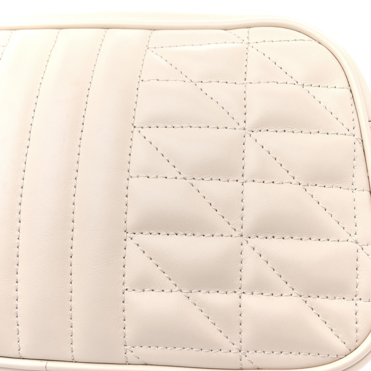Gucci Calfskin Matelasse Aria Small GG Marmont Chain Shoulder Bag Mystic White 11 of 12