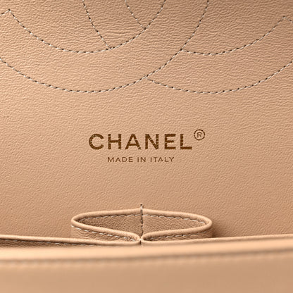 Chanel Lambskin Quilted Jumbo Double Flap Beige 6 of 10