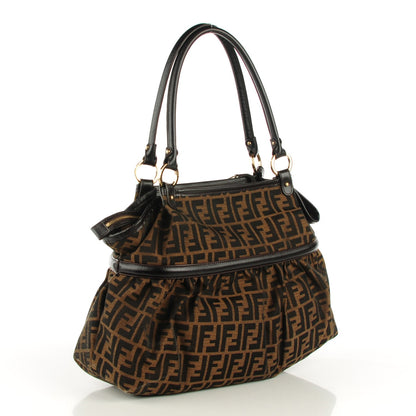 Fendi Zucca Large Chef Shopper Tote Tobacco 3 of 8