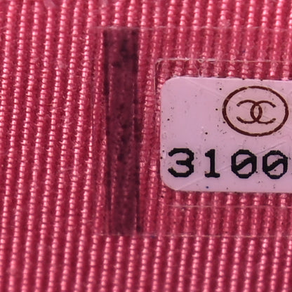 Chanel Caviar Quilted Flap Card Holder On Chain Pink 7 of 10