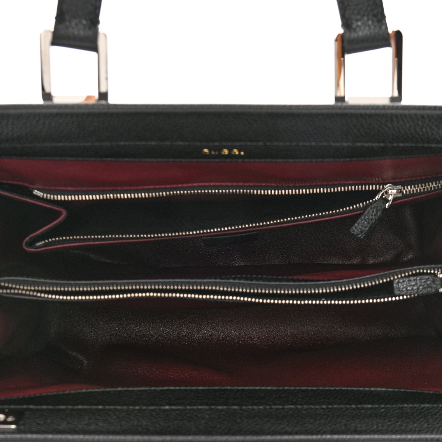 Gucci Grainy Calfskin Medium Zumi Top Handle Bag Black 5 of 11
