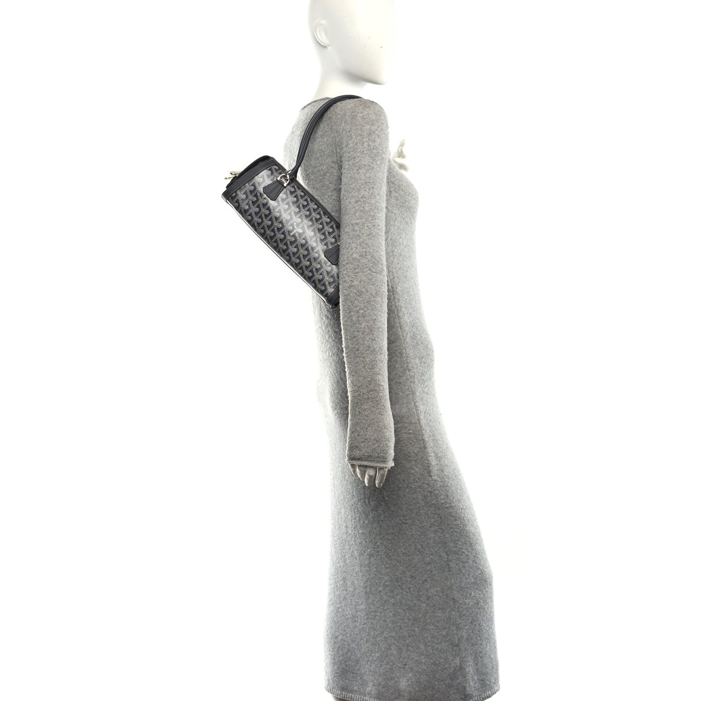 Goyardine Bonbonniere Bag Grey