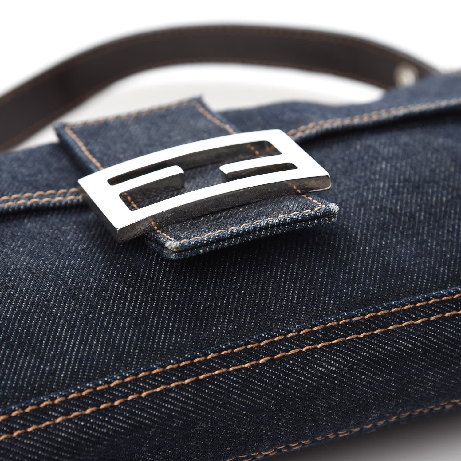 Fendi Denim Baguette Blue 12 of 12