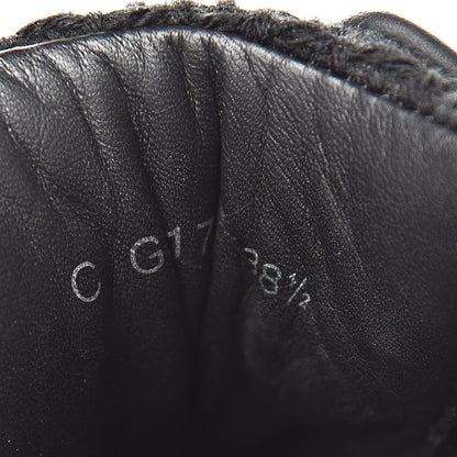 Chanel Tweed Calfskin Sneakers 38.5 Black 11 of 14