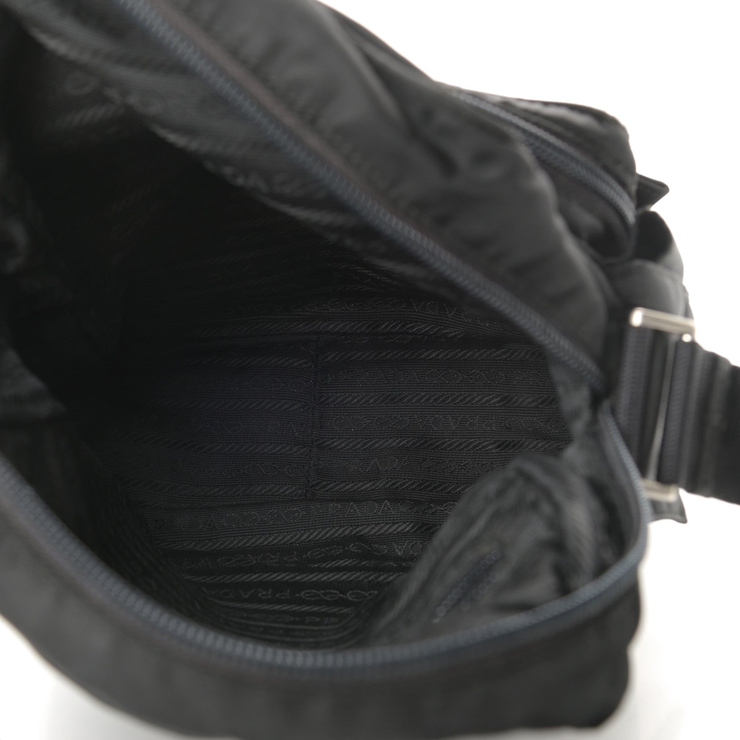 Prada Tessuto Nylon Messenger Black 5 of 13