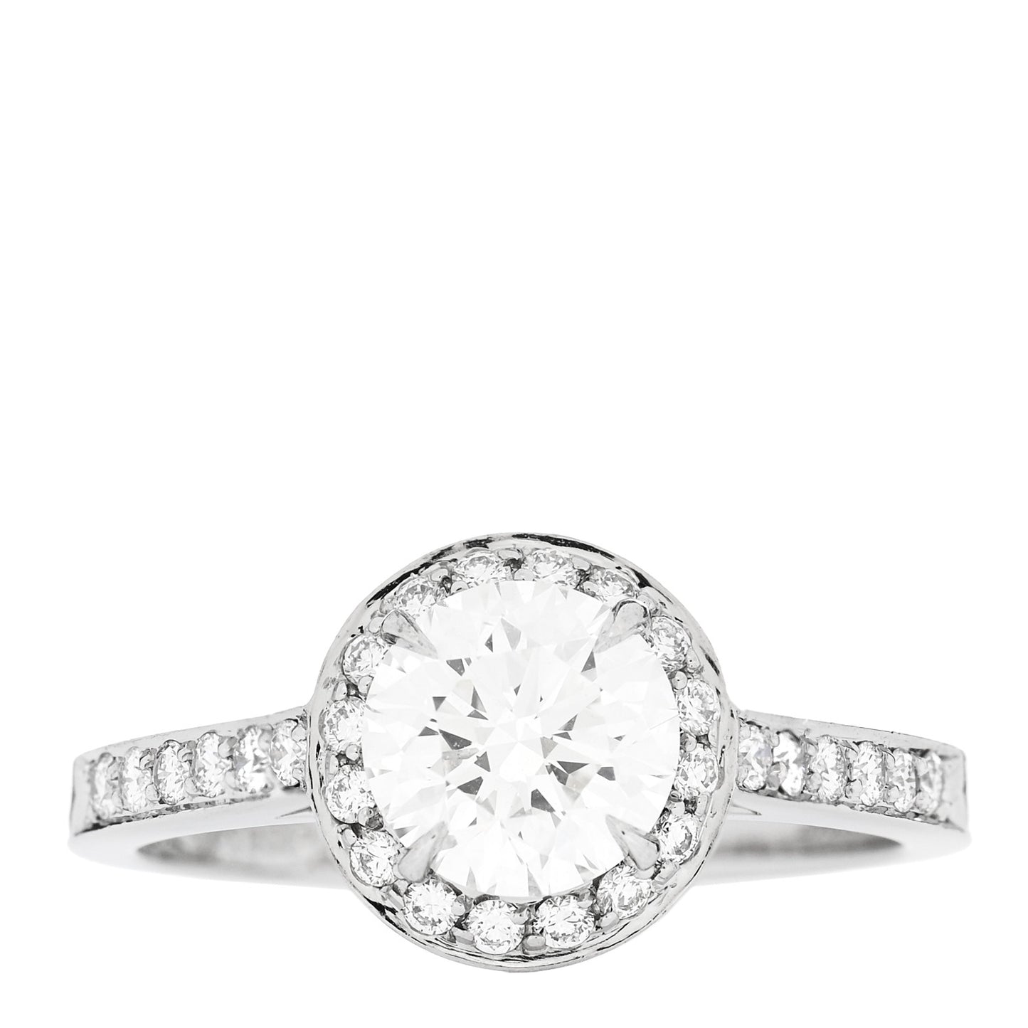 Platinum Diamond 1.11ct Soleste Round Brilliant Engagement Ring 52 6