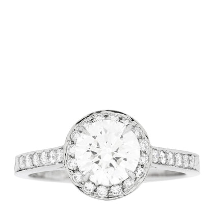 Tiffany Platinum Diamond 1.11ct Soleste Round Brilliant Engagement Ring 52 6 1 of 6