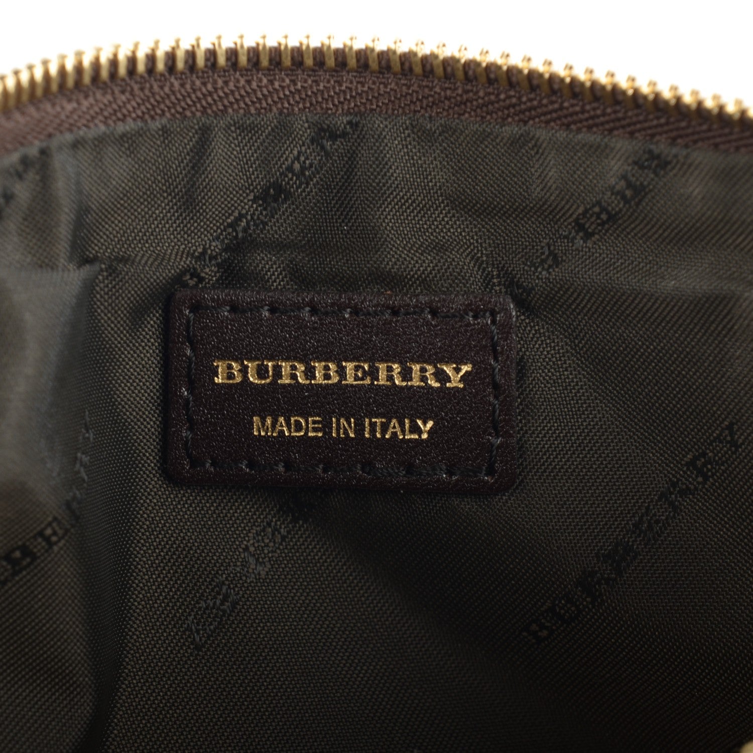 Burberry Haymarket Check Adeline Foldover Clutch Brown 5 of 6