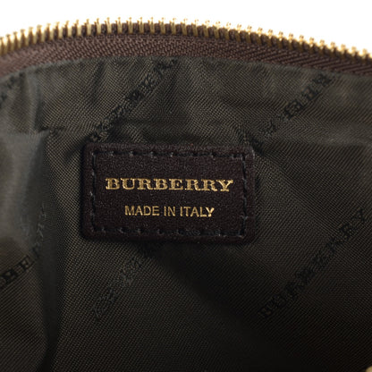Burberry Haymarket Check Adeline Foldover Clutch Brown 5 of 6