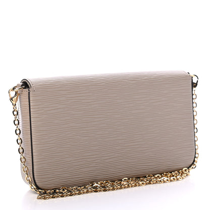 Louis Vuitton Epi Felicie Pochette Chain Wallet Galet 3 of 5