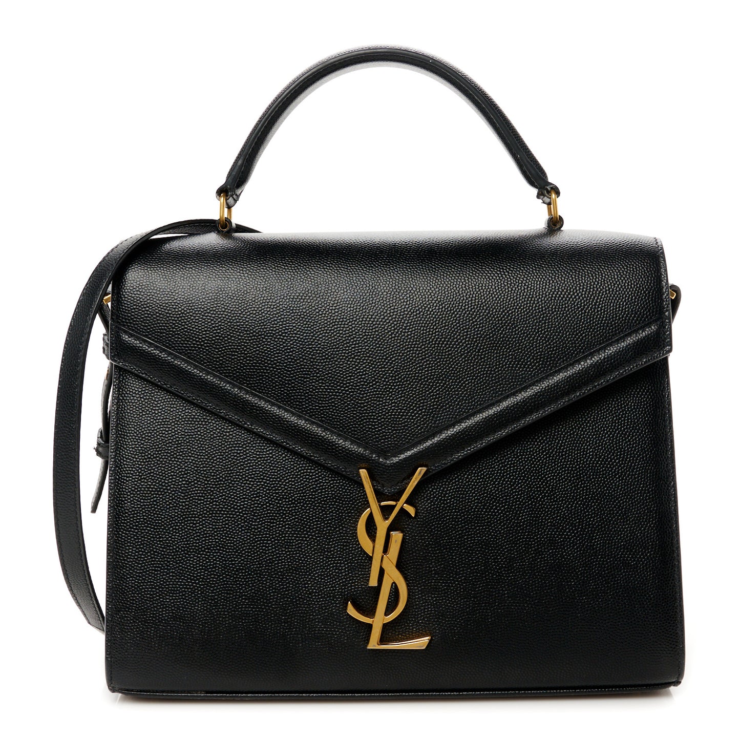 Grain de Poudre Medium Classic Monogram Cassandra Top Handle Black Rouge Legion