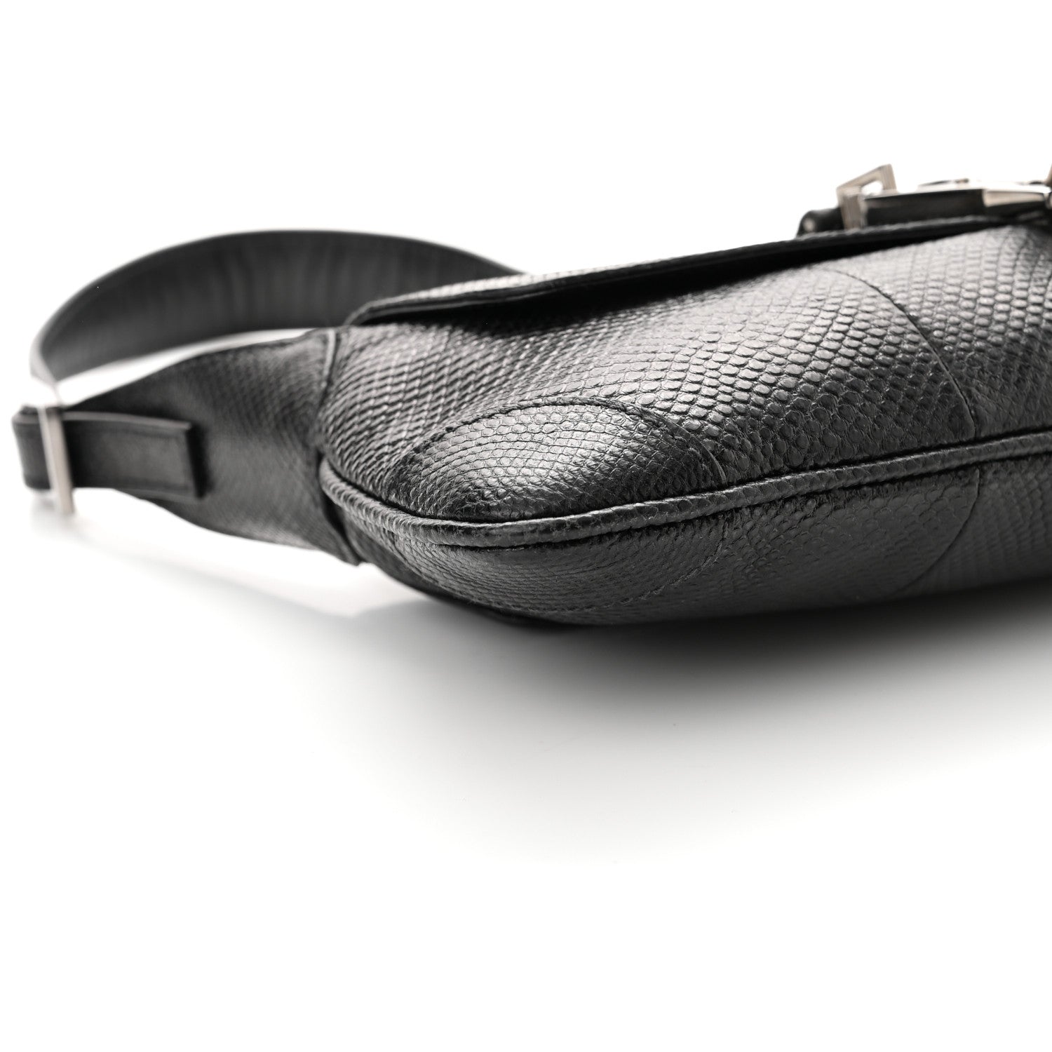 Gucci Snakeskin Small Jackie O Hobo Black 7 of 8