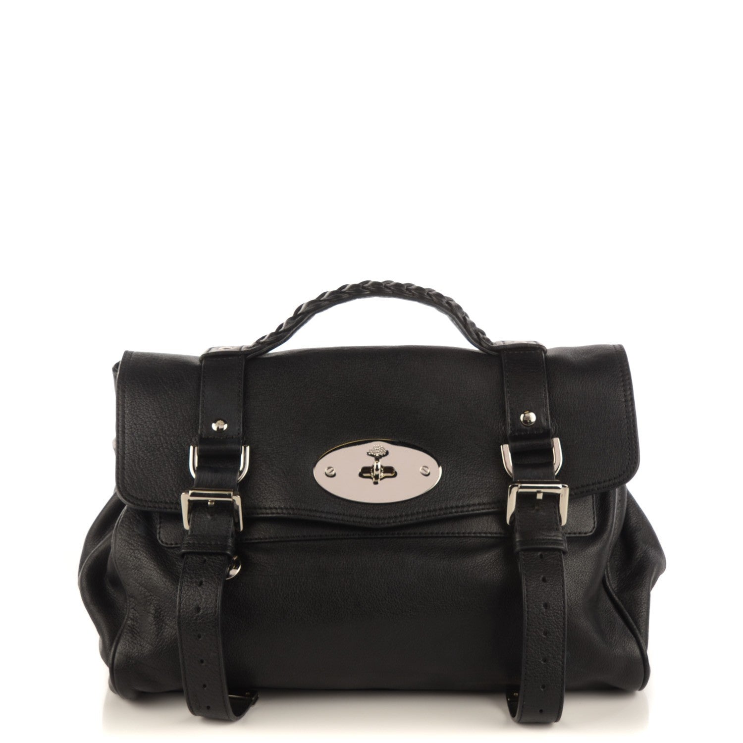 Mulberry Polished Buffalo Medium Alexa Black 1 of 9