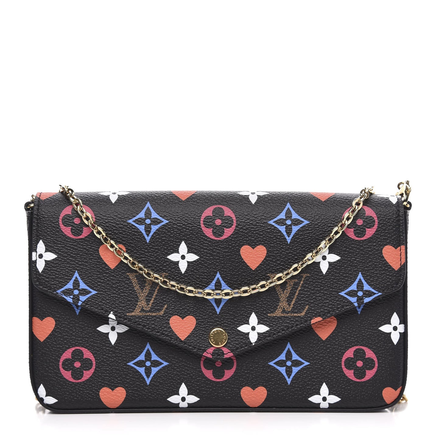 Game On Felicie Chain Wallet Black