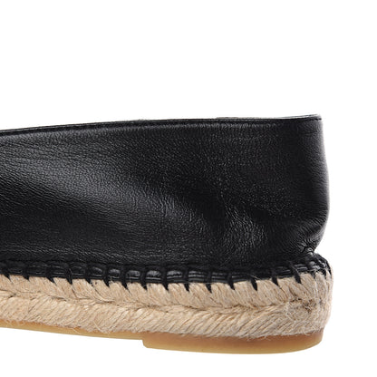 Chanel Lambskin Quilted CC Espadrilles 40 Black 9 of 10