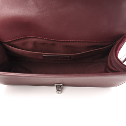 Chanel Velvet Tweed Quilted Medium Boy Flap Burgundy 5 of 14