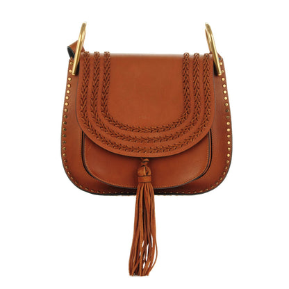 Chloe Calfskin Braided Medium Hudson Shoulder Bag Caramel 1 of 8