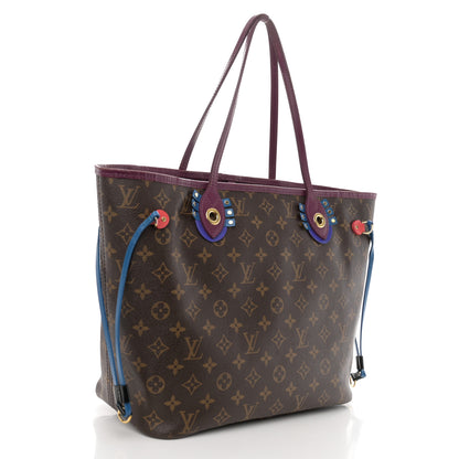 Louis Vuitton Monogram Totem Neverfull MM Magenta 4 of 14