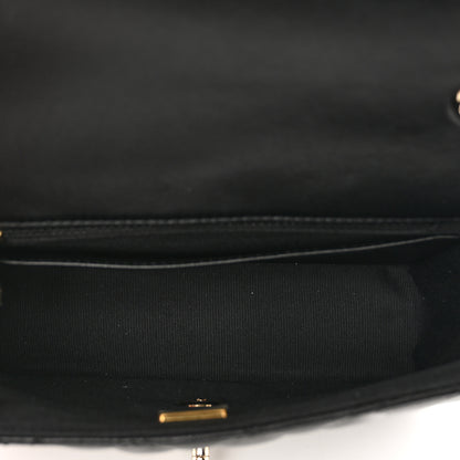 Chanel Lambskin Resin Quilted Mini Heart Square Flap Black 6 of 10
