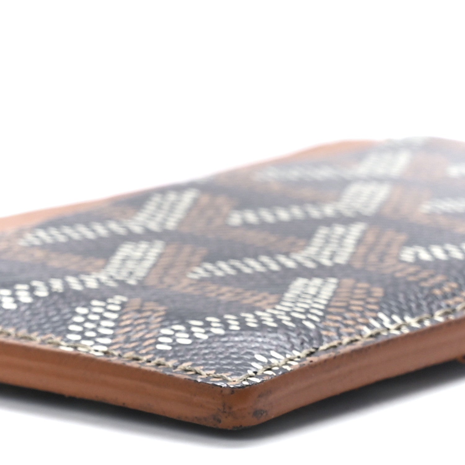 Goyard Goyardine Saint Sulpice Card Holder Black Gold 9 of 11