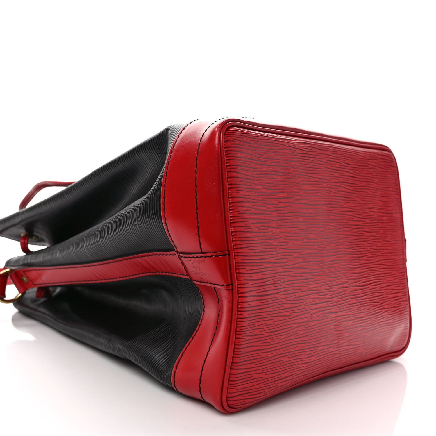 Louis Vuitton Epi Bi-Color Noe Castillan Red Black 7 of 10