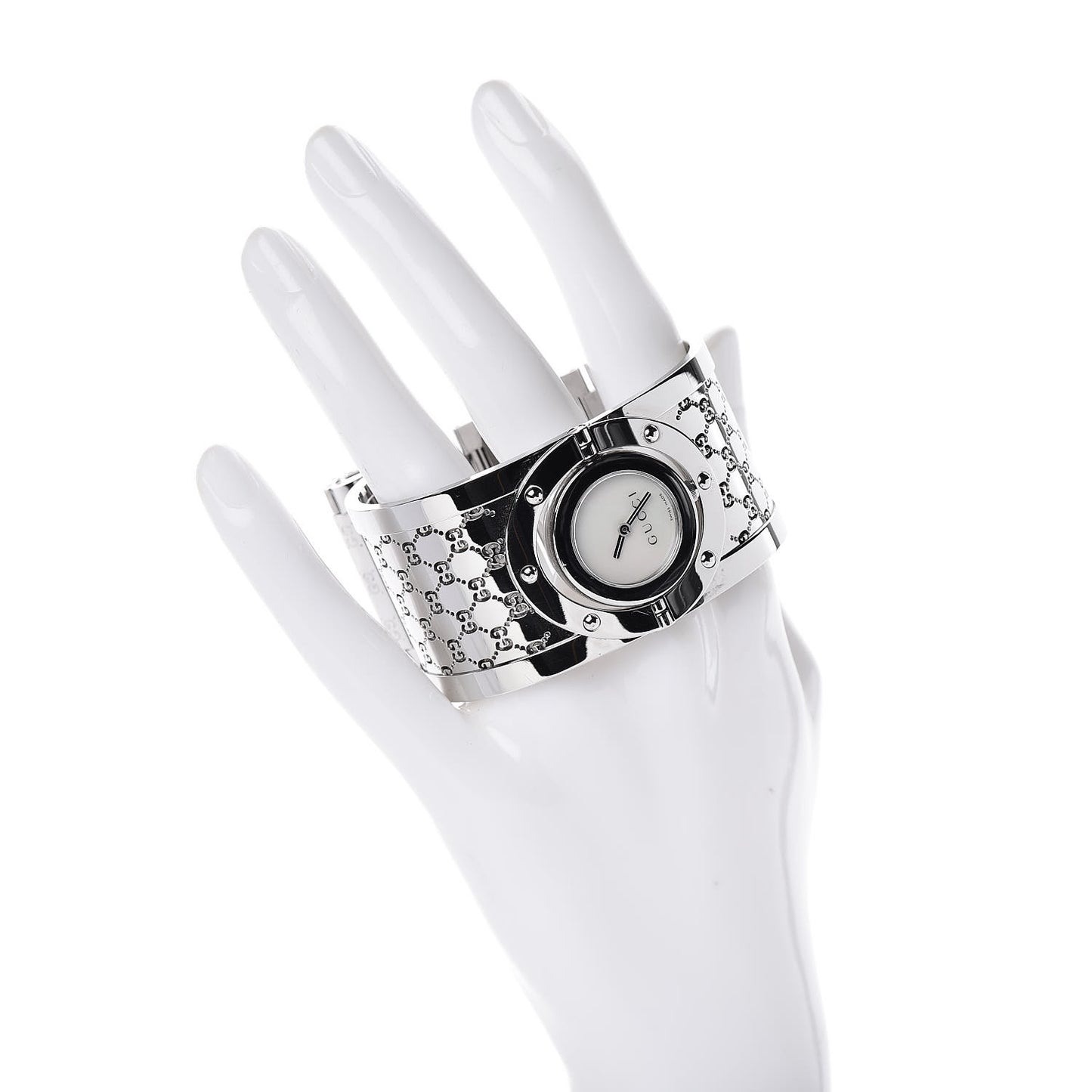 Stainless Steel Mother of Pearl 33mm Twirl Quartz Watch