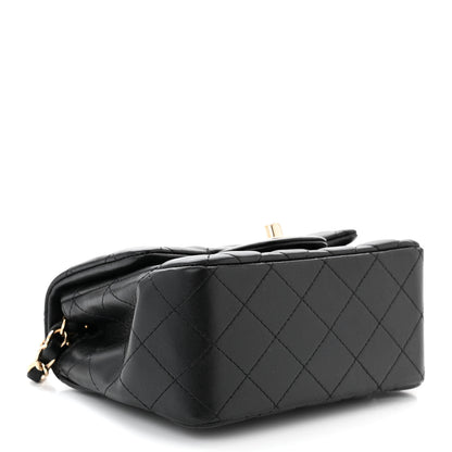 Chanel Lambskin Quilted Mini Square Flap Black 4 of 11