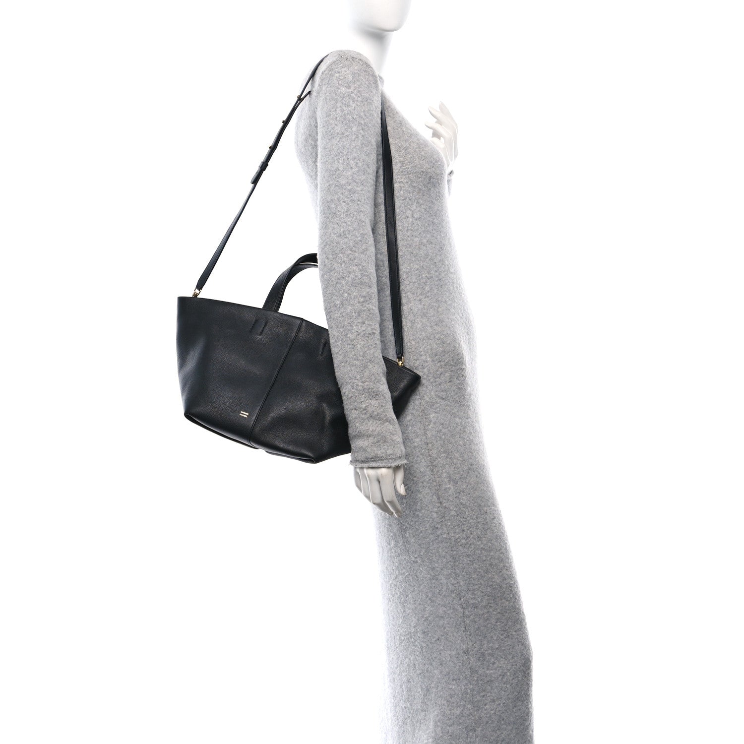 Mansur Gavriel Calfskin Tulipano Bag Black 2 of 11