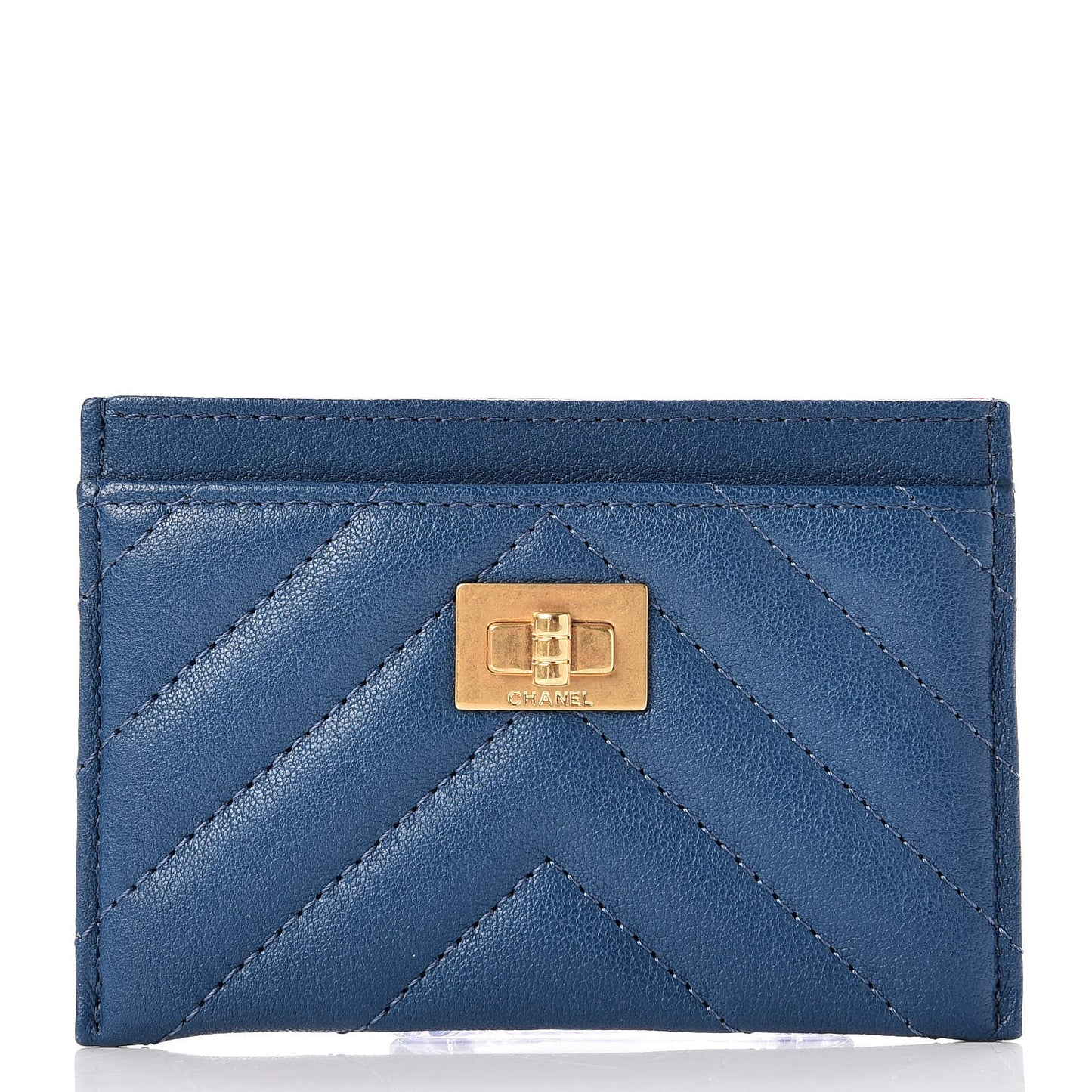 Sheepskin Chevron Reissue Card Holder Blue