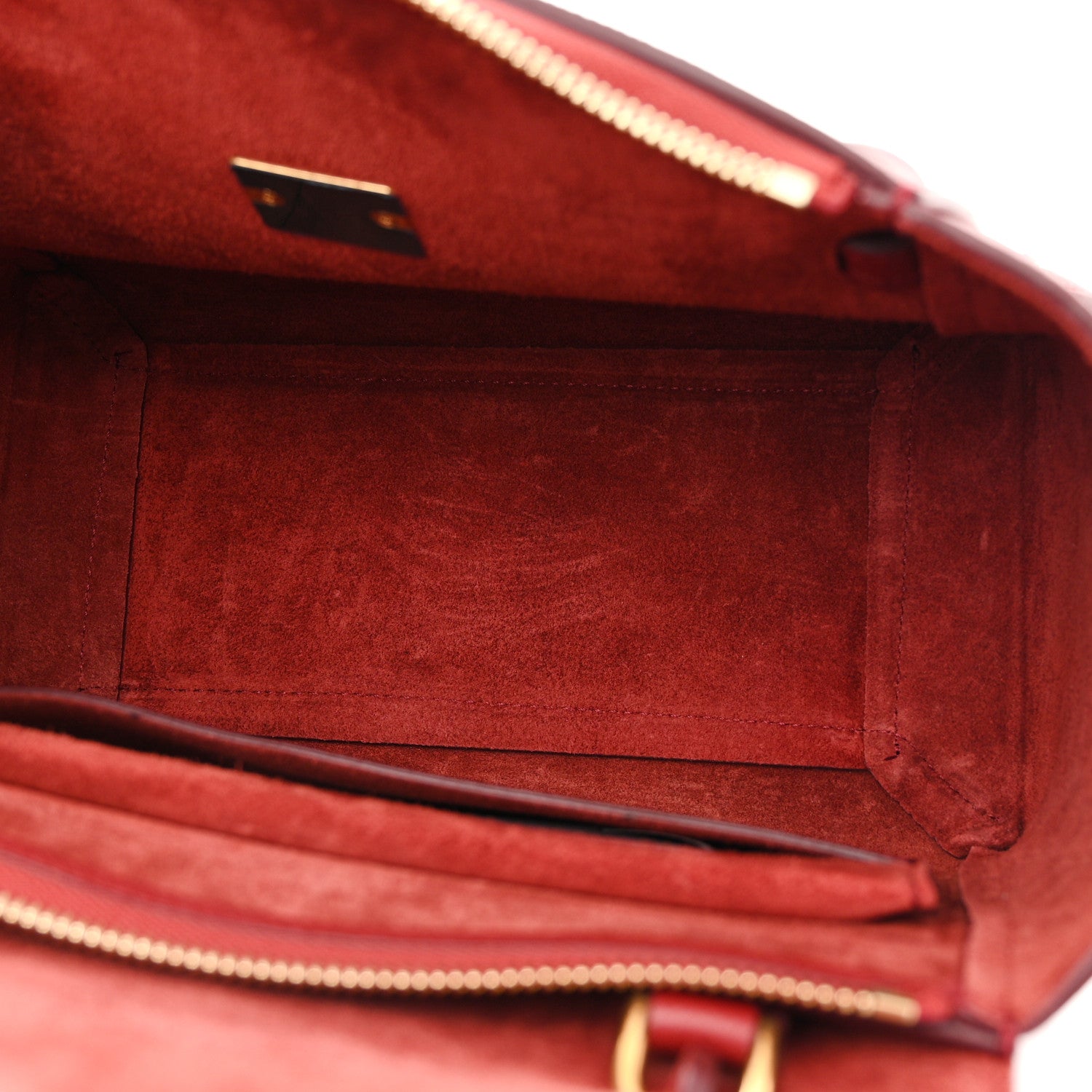 Celine Baby Grained Calfskin Micro Belt Bag Ruby 5 of 11