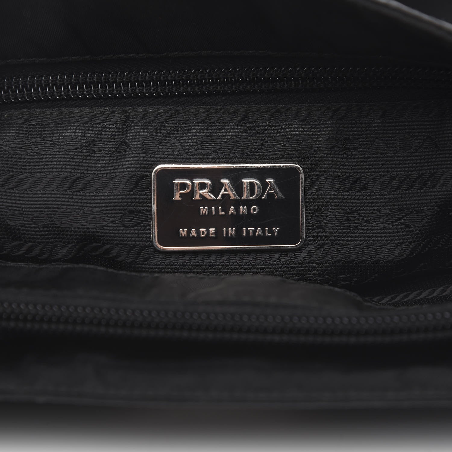 Prada Tessuto Nylon Vela Shoulder Bag Black 7 of 11