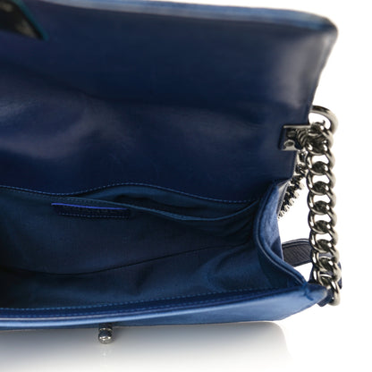 Chanel Velvet Quilted Medium Boy Flap Blue 5 of 16