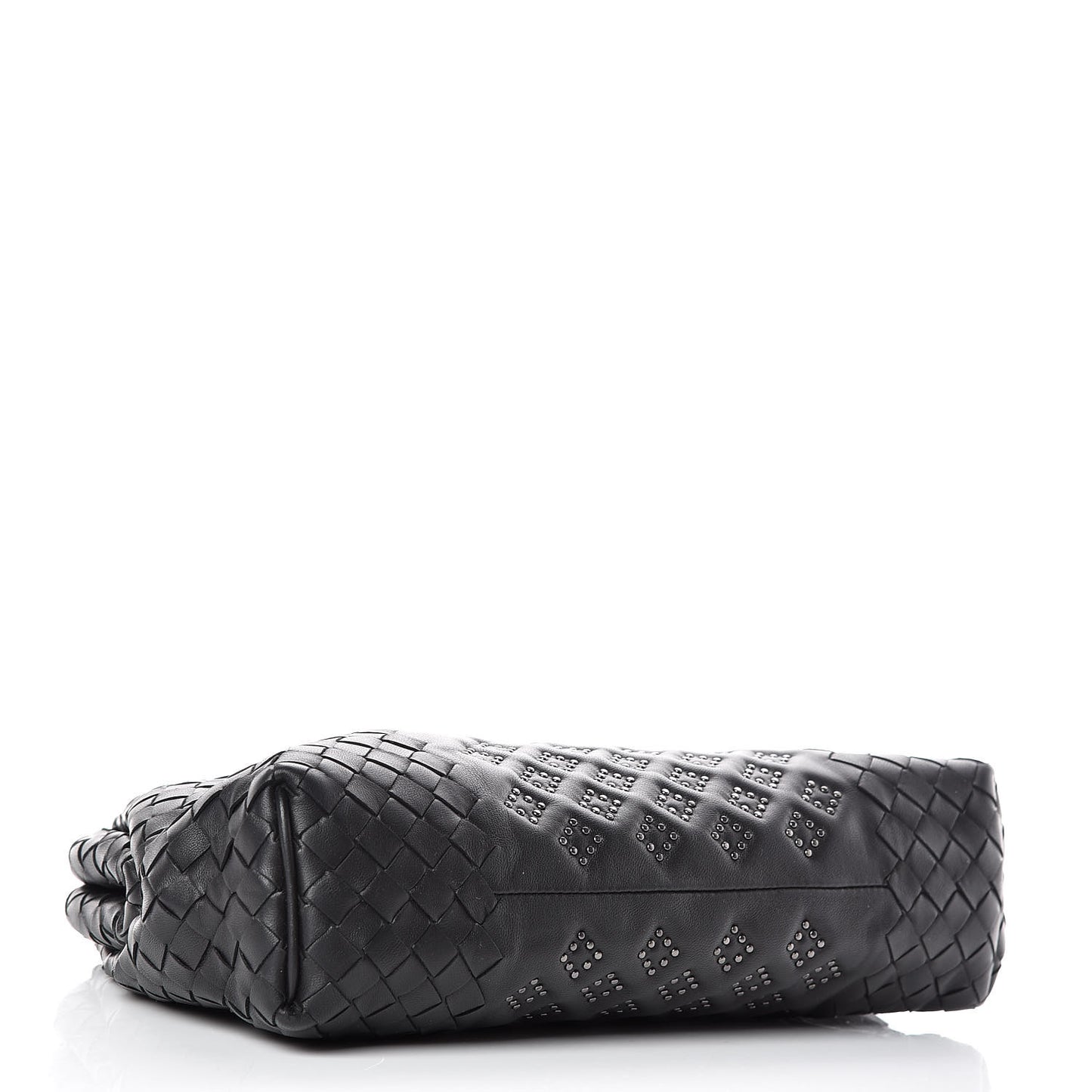 Nappa Intrecciato Studded The Lauren 1980 Clutch Black