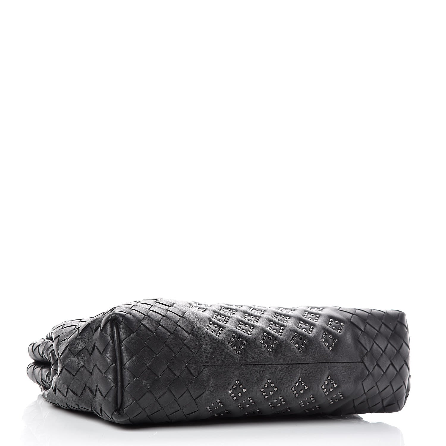 Bottega Veneta Nappa Intrecciato Studded The Lauren 1980 Clutch Black 4 of 9