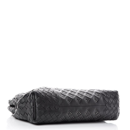 Bottega Veneta Nappa Intrecciato Studded The Lauren 1980 Clutch Black 4 of 9