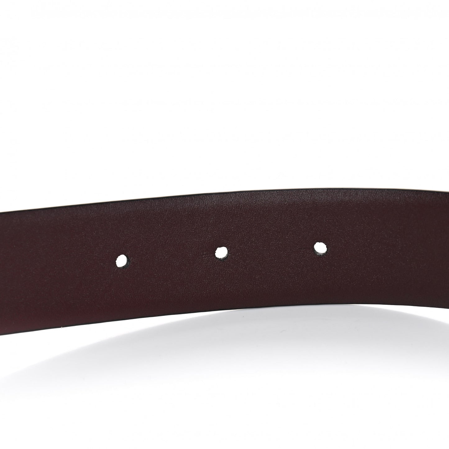 Calfskin CC Reversible Belt 90 Black Burgundy
