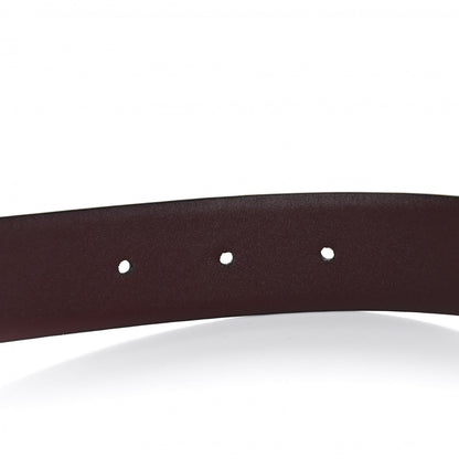 Chanel Calfskin CC Reversible Belt 90 Black Burgundy 3 of 4