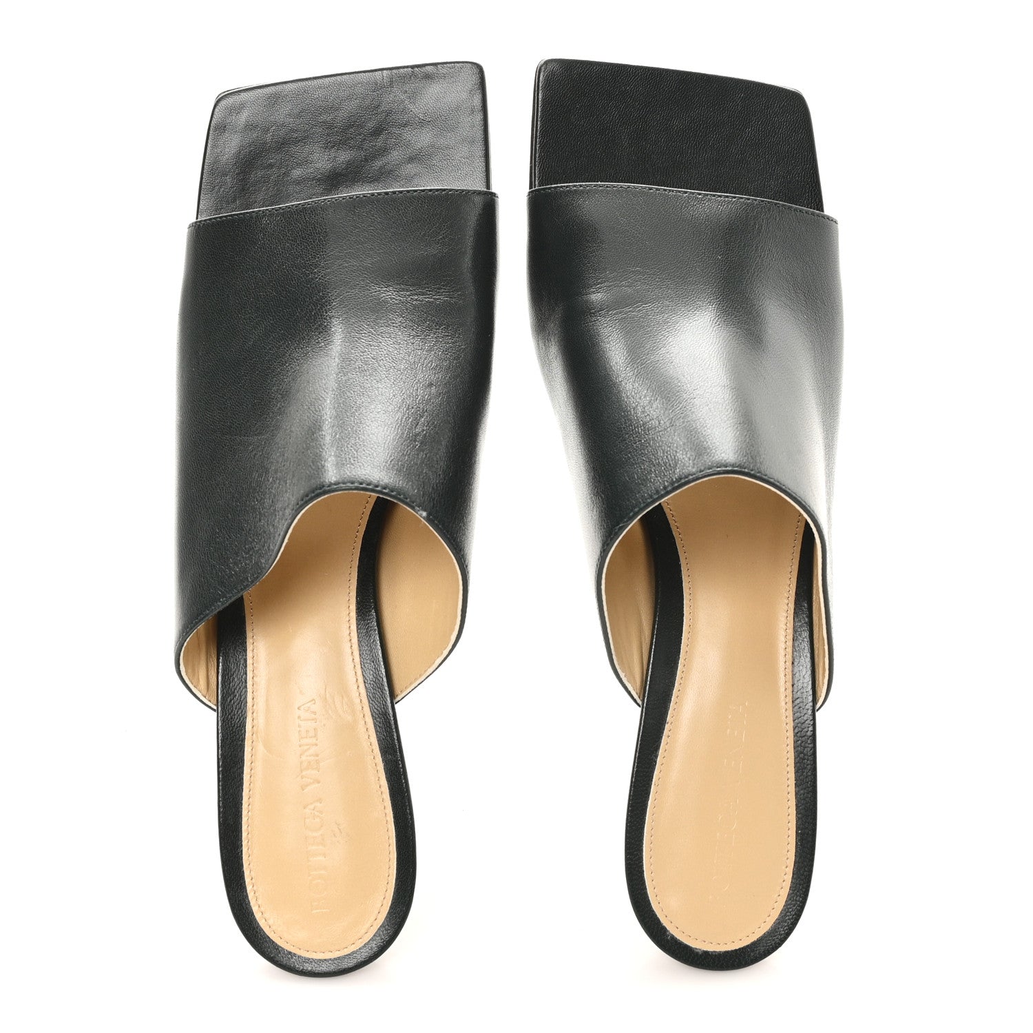 Bottega Veneta Lambskin Stretch Mule 40mm Sandals  40 Black 2 of 9