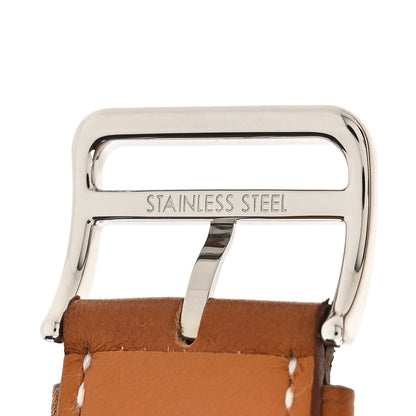 Hermes Barenia 34mm Apple Watch Double Tour Band Fauve 5 of 6