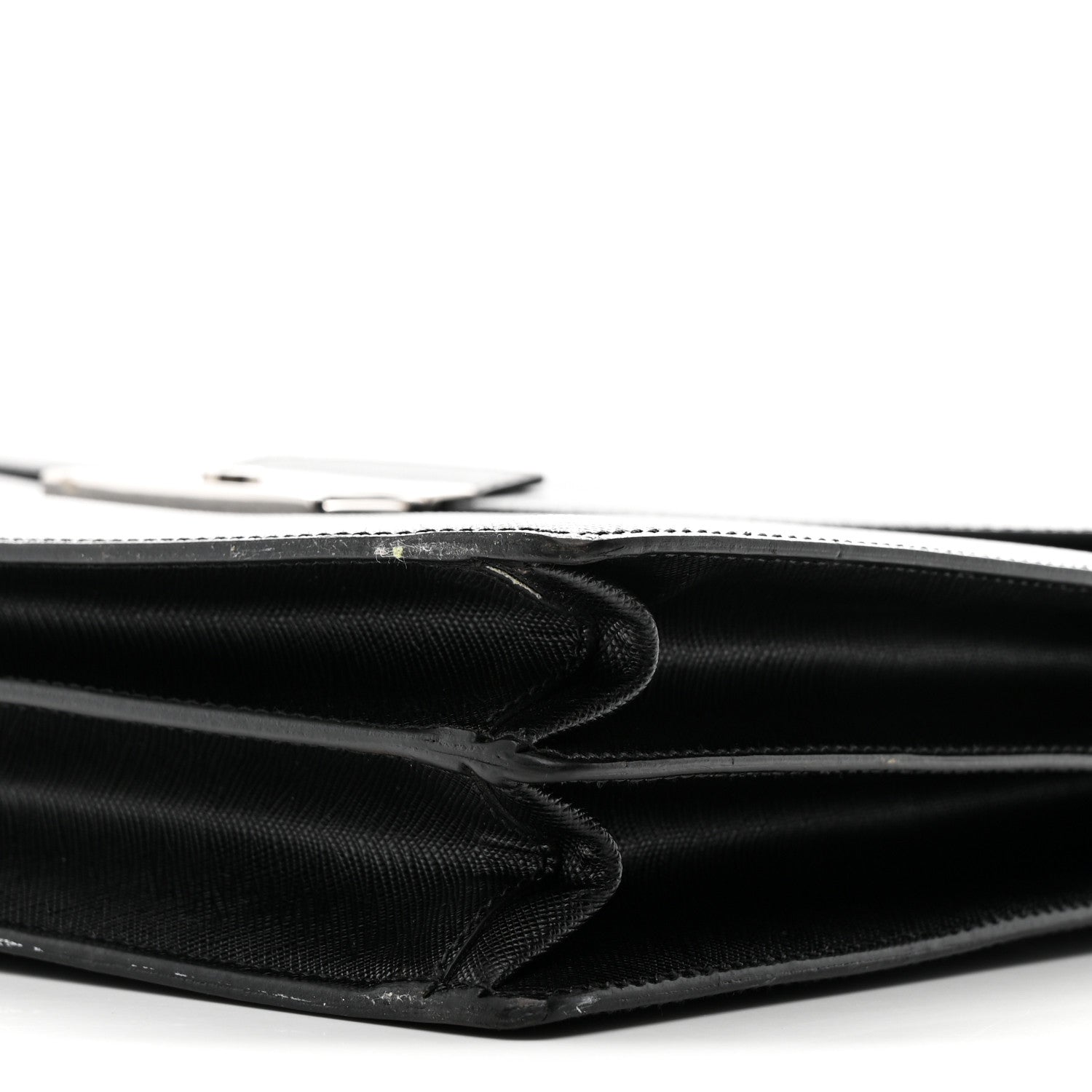 Prada Saffiano Briefcase Black 9 of 11