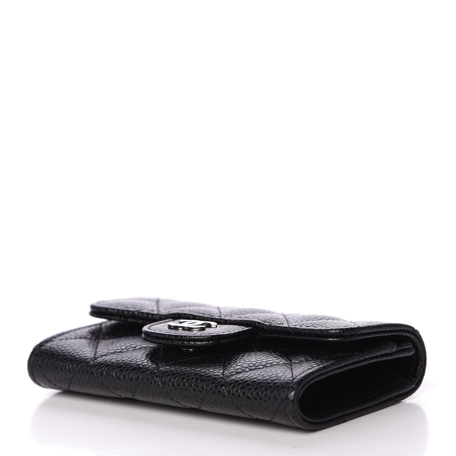 Chanel Caviar Quilted Flap Card Holder Black 9 of 11
