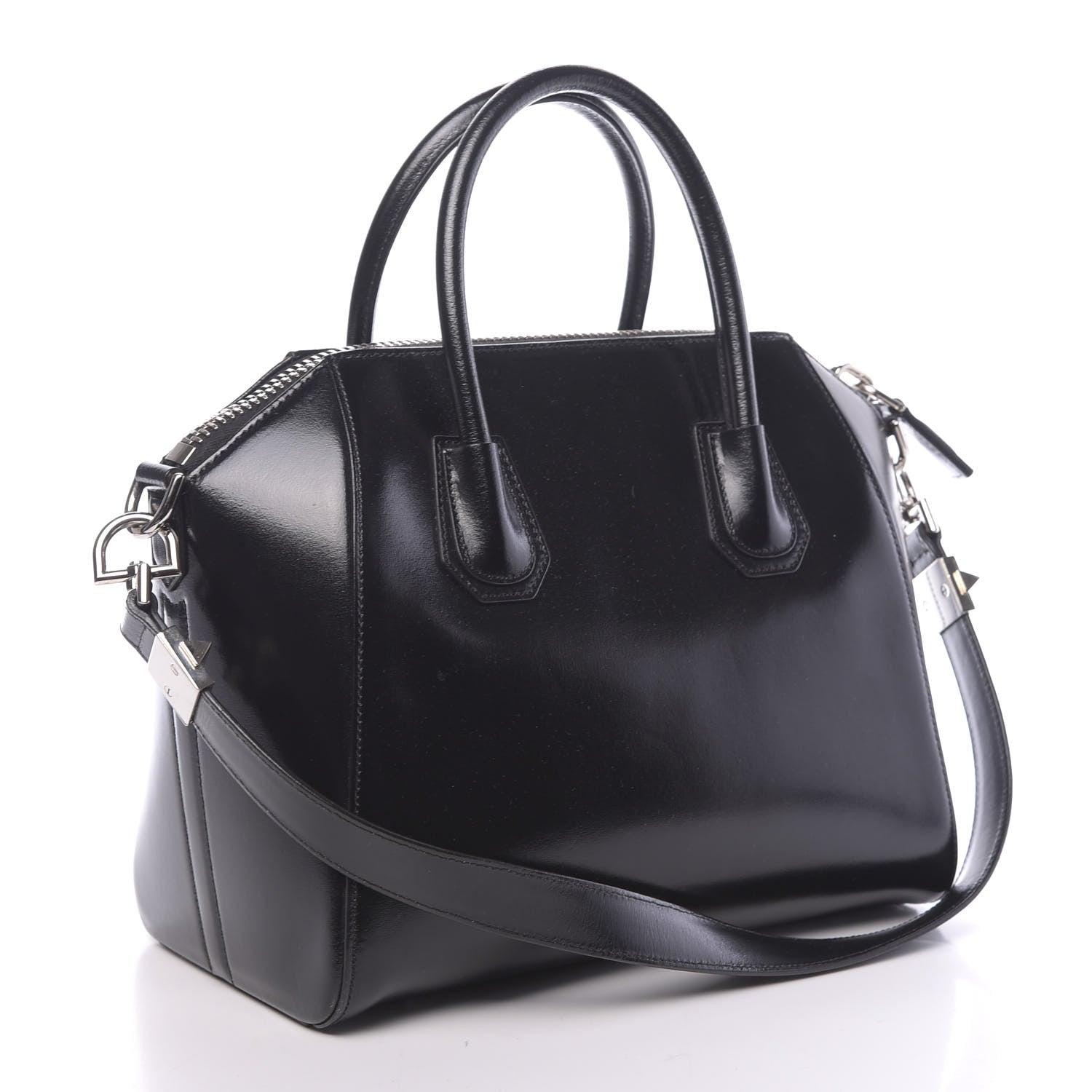 Givenchy Shiny Lord Calfskin Small Antigona Black 3 of 10
