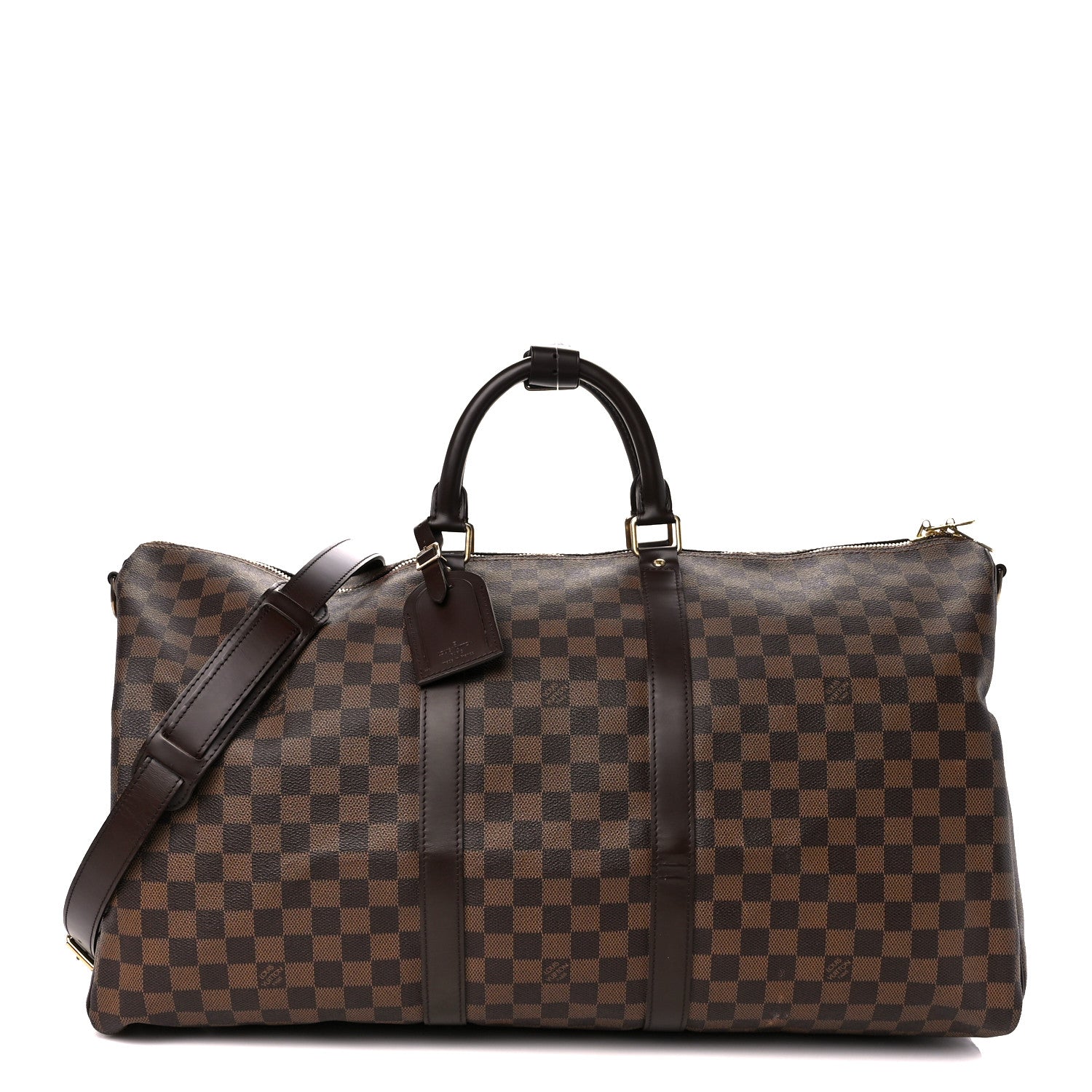 Louis Vuitton Damier Ebene Keepall Bandouliere 55 1 of 14