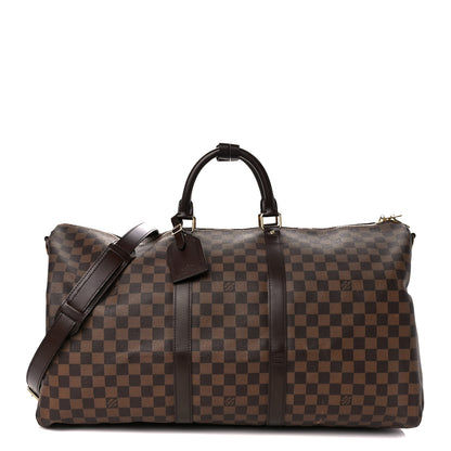 Louis Vuitton Damier Ebene Keepall Bandouliere 55 1 of 14