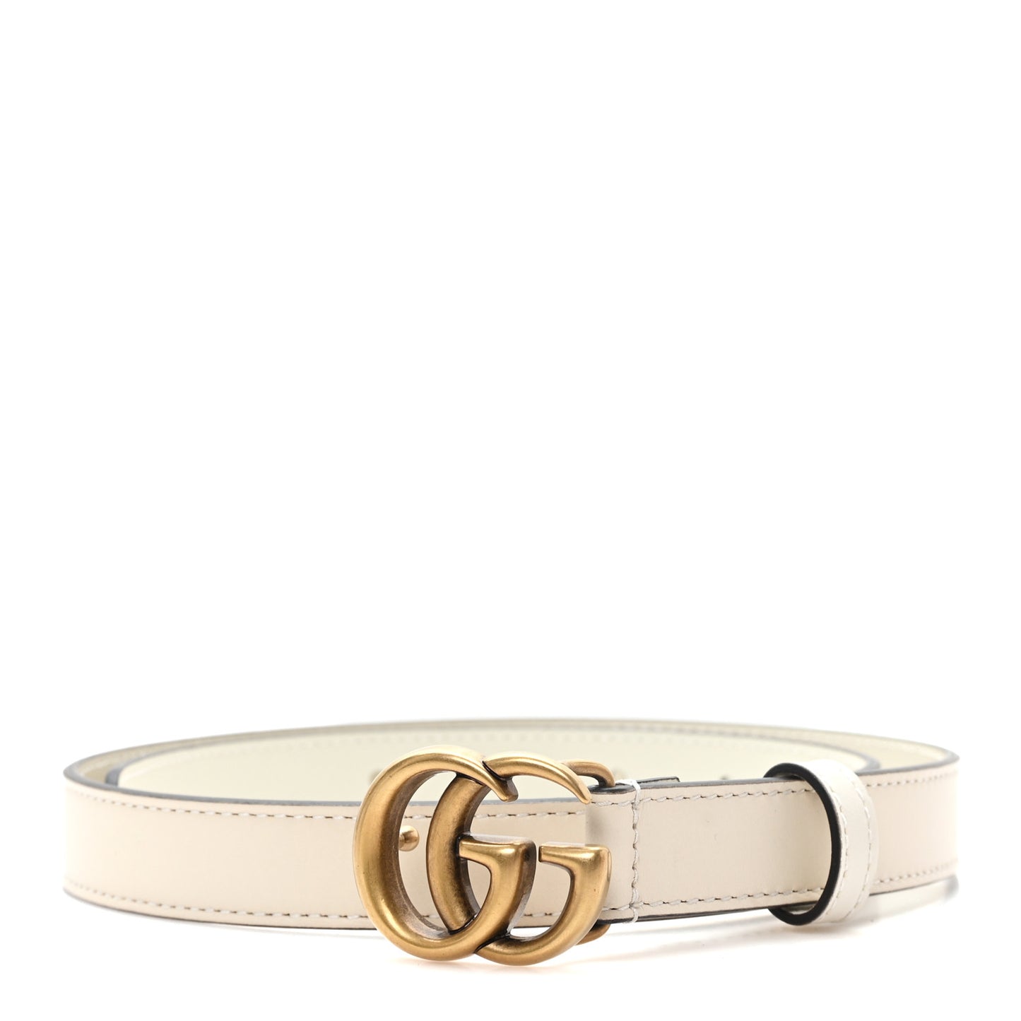 Calfskin Double G 20mm Belt 70 28 Mystic White