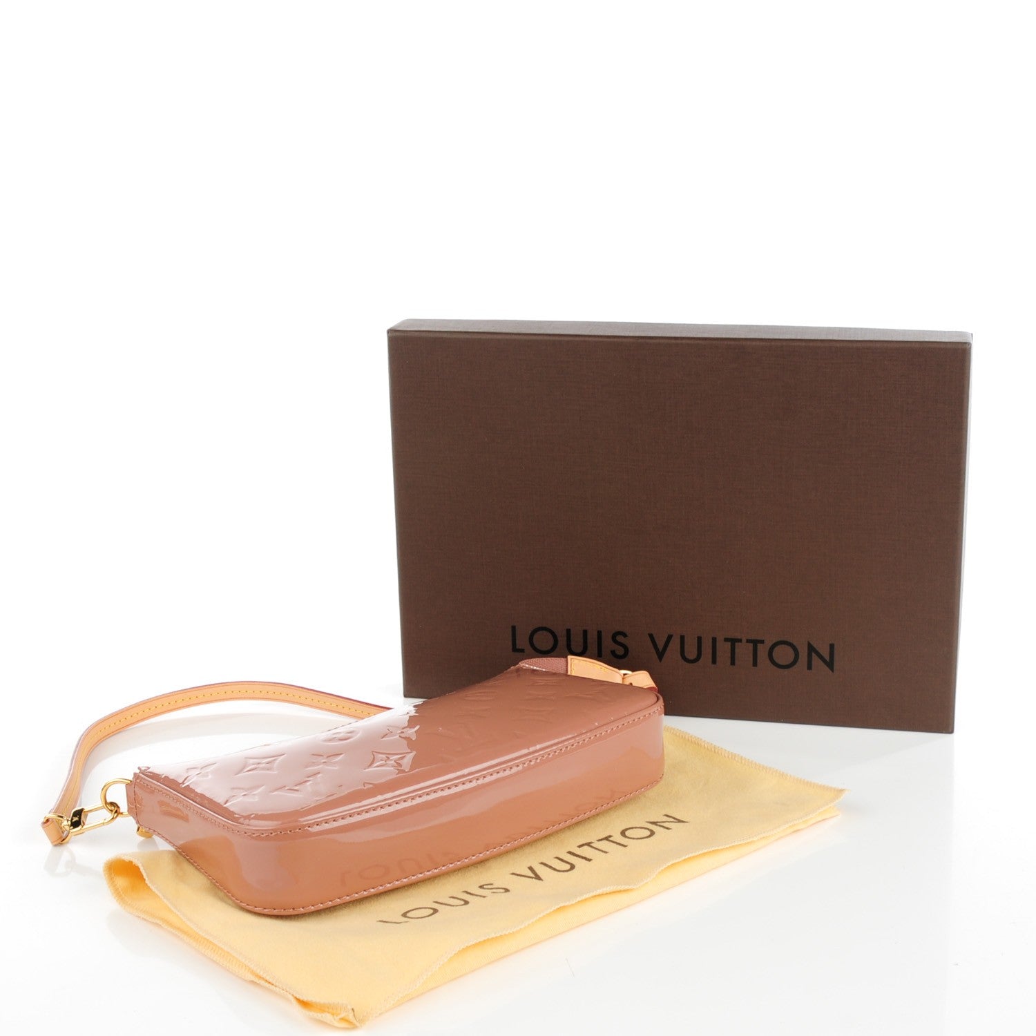 Louis Vuitton Vernis Pochette Accessories NM Rose Velours 4 of 7