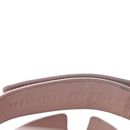 Hermes Suede Goatskin Womens Chypre Sandals 38.5 Rose Porcelaine 9 of 9