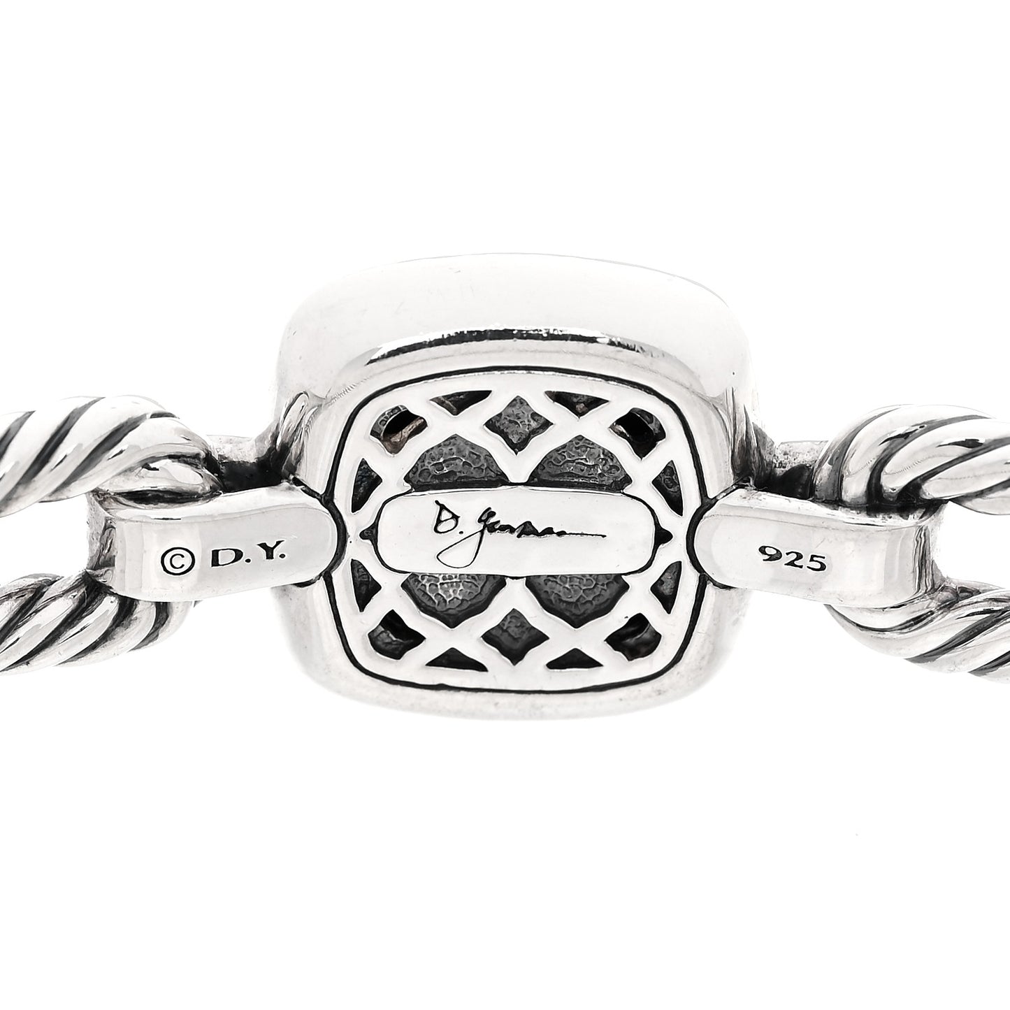 Sterling Silver Diamond Black Orchid Albion Cable Bracelet