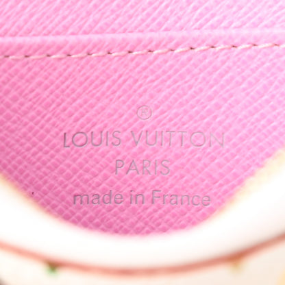 Louis Vuitton Monogram Multicolor Zippy Coin Purse Wallet White Litchi 6 of 8